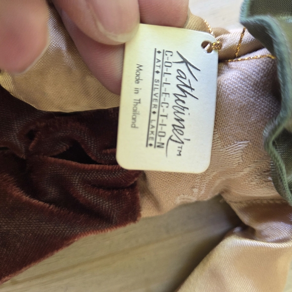 Elegant Jester Doll with Burgundy and Olive Accents - Picture 2 of 10